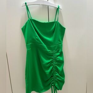 Green mini XS dress. NEVER WORN so cute and in perfect condition!!